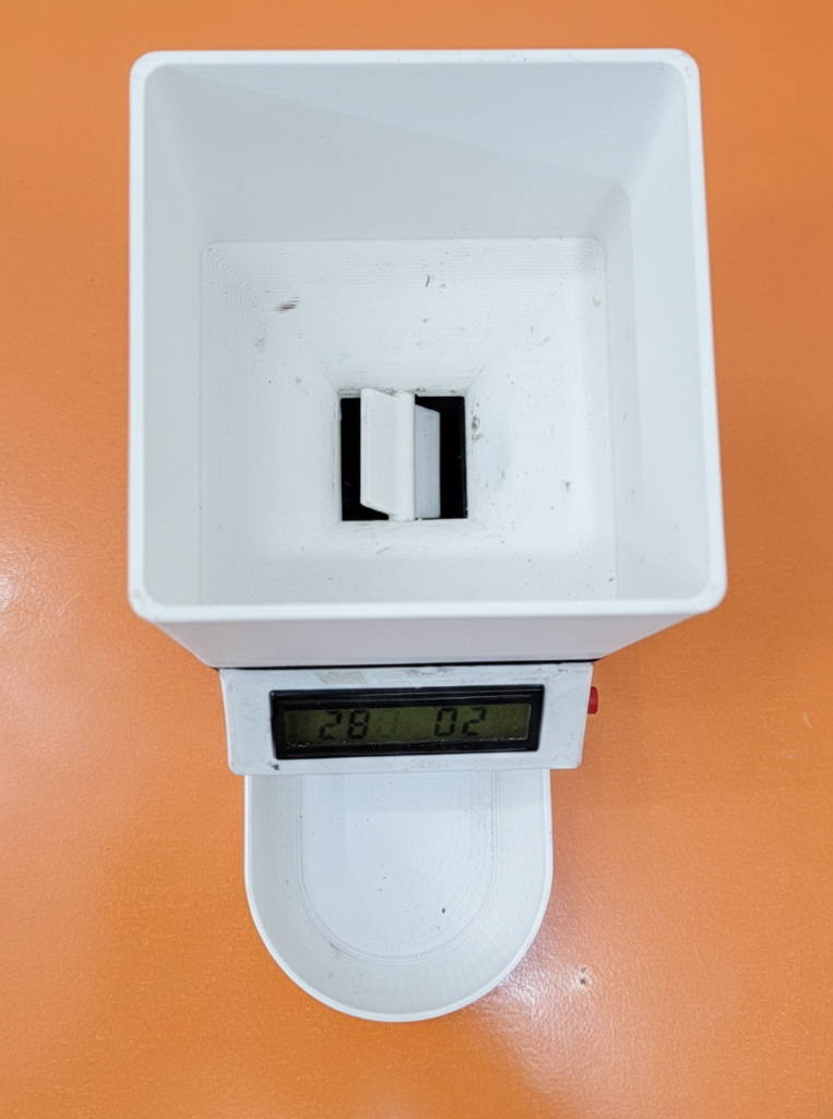 Top View of Automatic Cat Dog Feeder 3D Printed by Arduino Expert