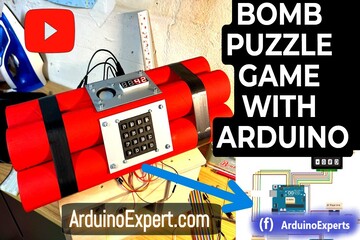 Bomb Puzzle Game with Arduino Picture