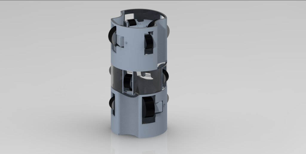 3D Design of a Cylindrical Robot with Arduino