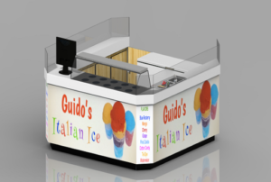 3D Design of Ice Cream Stall