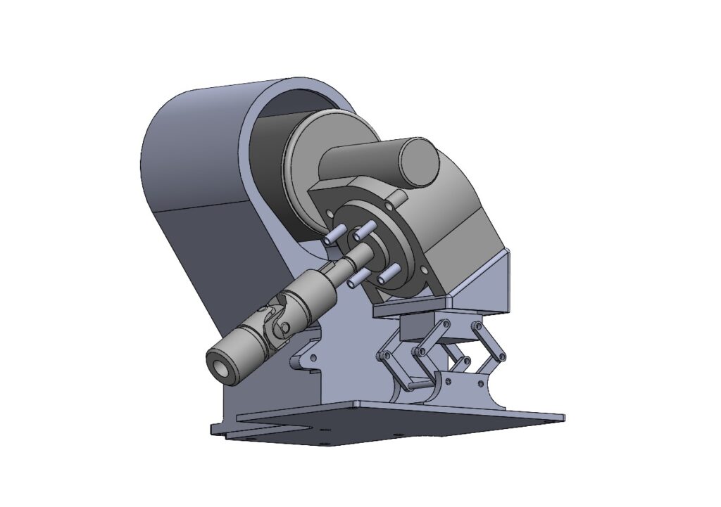 Another View of 3D Design of Casing of a Smart Window Motor, Electronics Components and its Mechanism