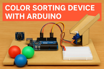 Color Sorting Device using Arduino and Servo Motor