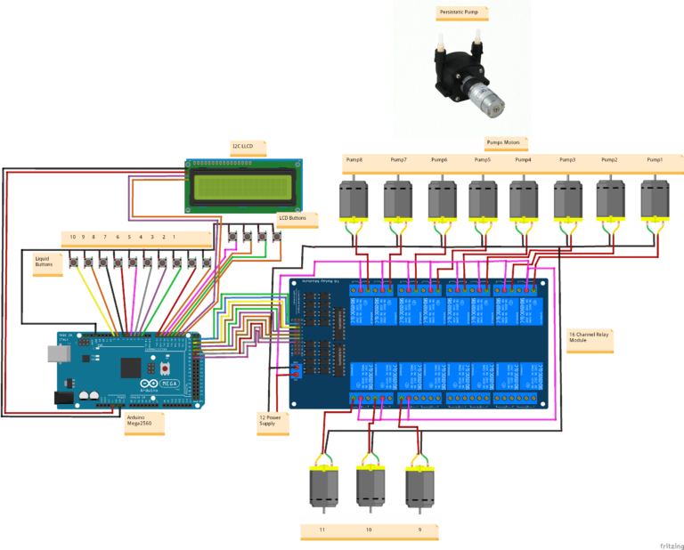 Liquid Vending Machine Using Arduino Mega and Peristaltic Pumps ...