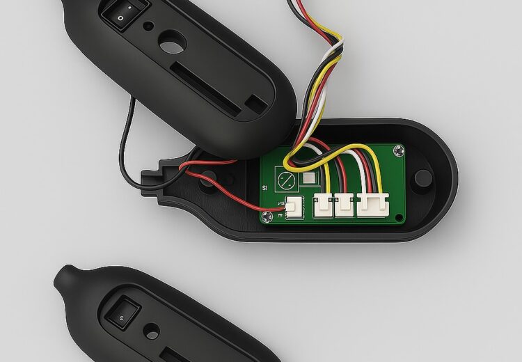 As Part of our 3D Design, PCB Design and 3D Printing services We Printed Casing of a Remote and Assembled the PCB Inside it