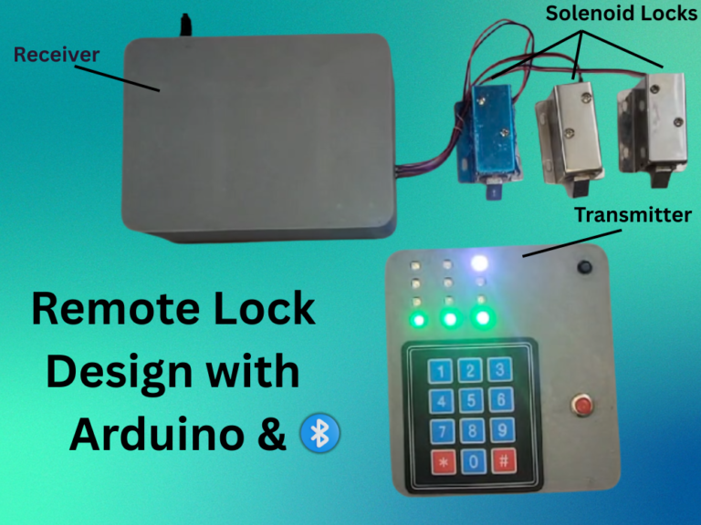 Arduino Electric Lock Bluetooth Door Lock with Arduino | An Advanced Smart Lock System ...