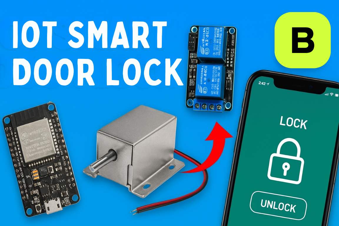 IoT SMART DOOR LOCK Using ESP32 Blynk App