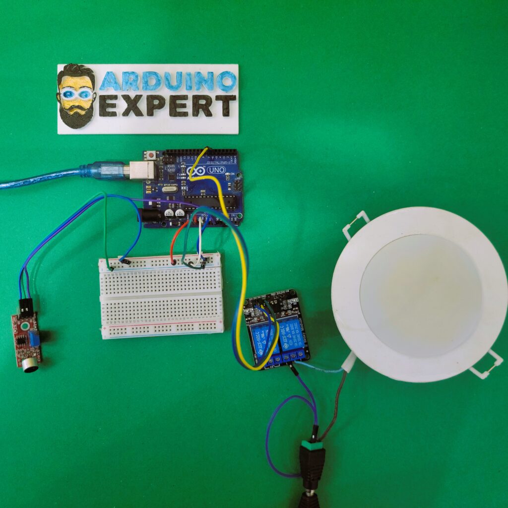 Setup of Clap Switch Light Project