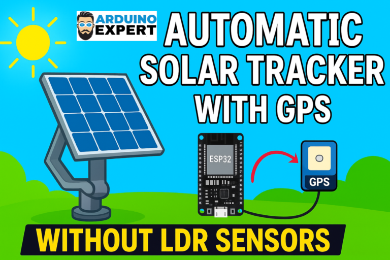 Automatic Solar Tracker With GPS, ESP32 and Without LDR Sensors ...