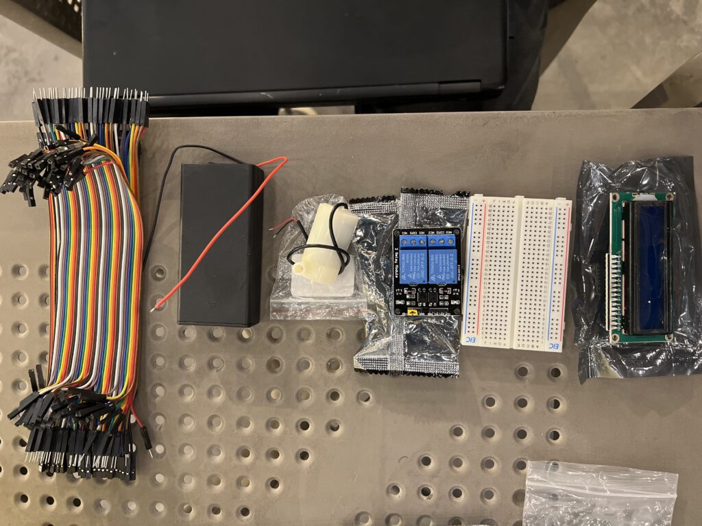 Components used in IoT Water Pump Tank Automation and Temperature Monitoring System