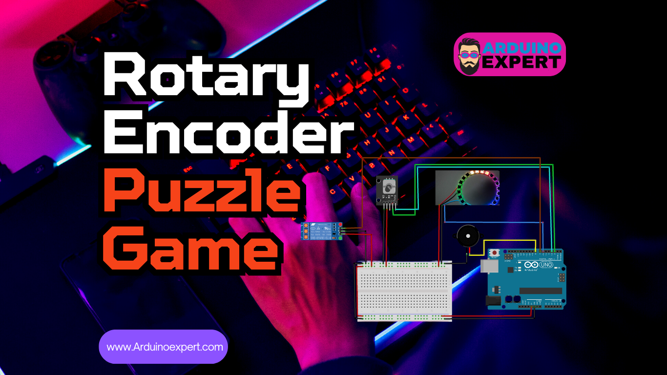 Rotary Encoder NeoPixel Puzzle Game Using Arduino