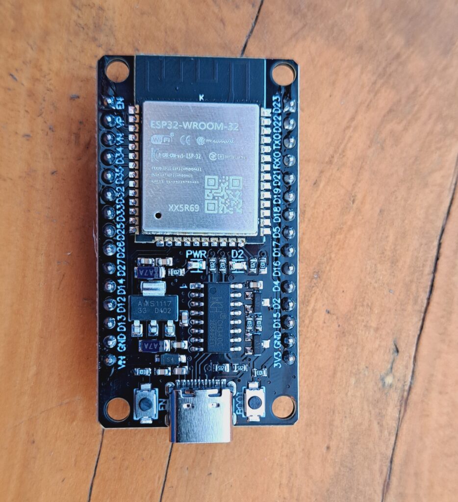 ESP32 Board used in IoT Biometric Car Security System