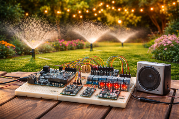 Arduino Smart Garden System || Irrigation, Sprinklers, Lighting, Music ...