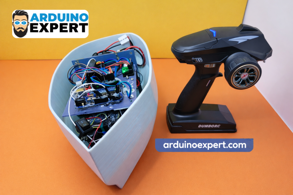 Smart GPS Controlled Boat with Autonomous Navigation & Manual Override