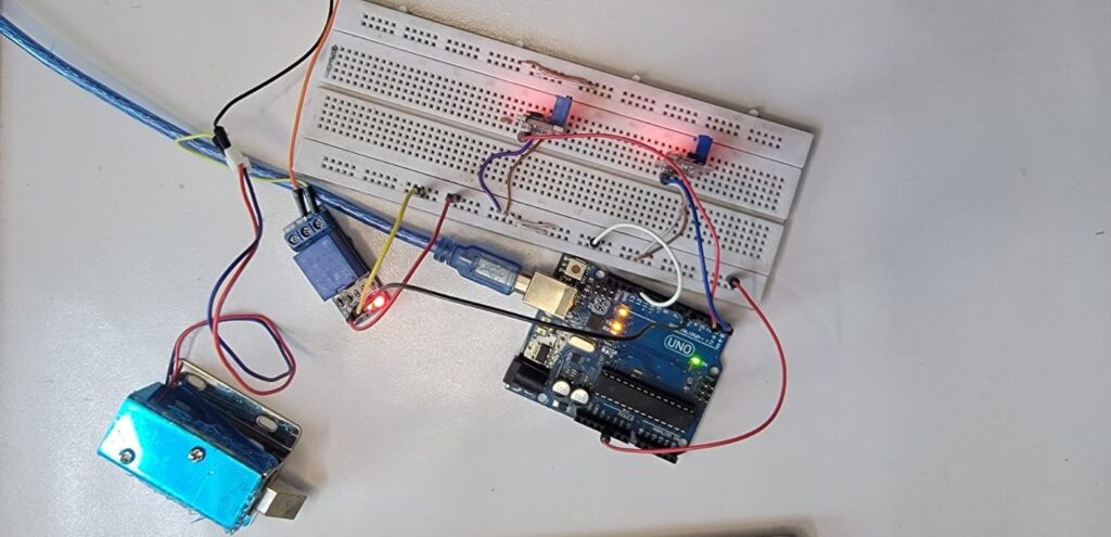 Hidden Magnetic Cabinet Lock Project Circuit Overview