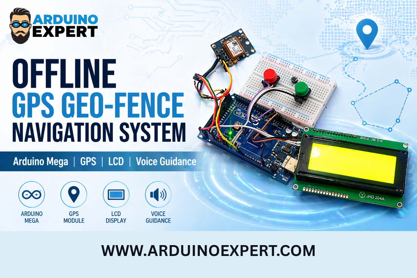 Offline GPS Geo-Fence Navigation System Using Arduino