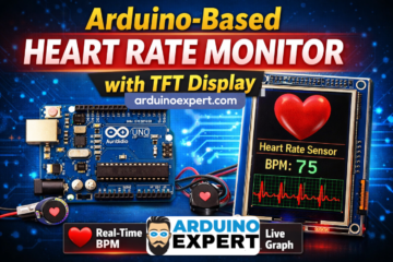 Real-Time Heart Rate Monitoring System with TFT Display and Arduino