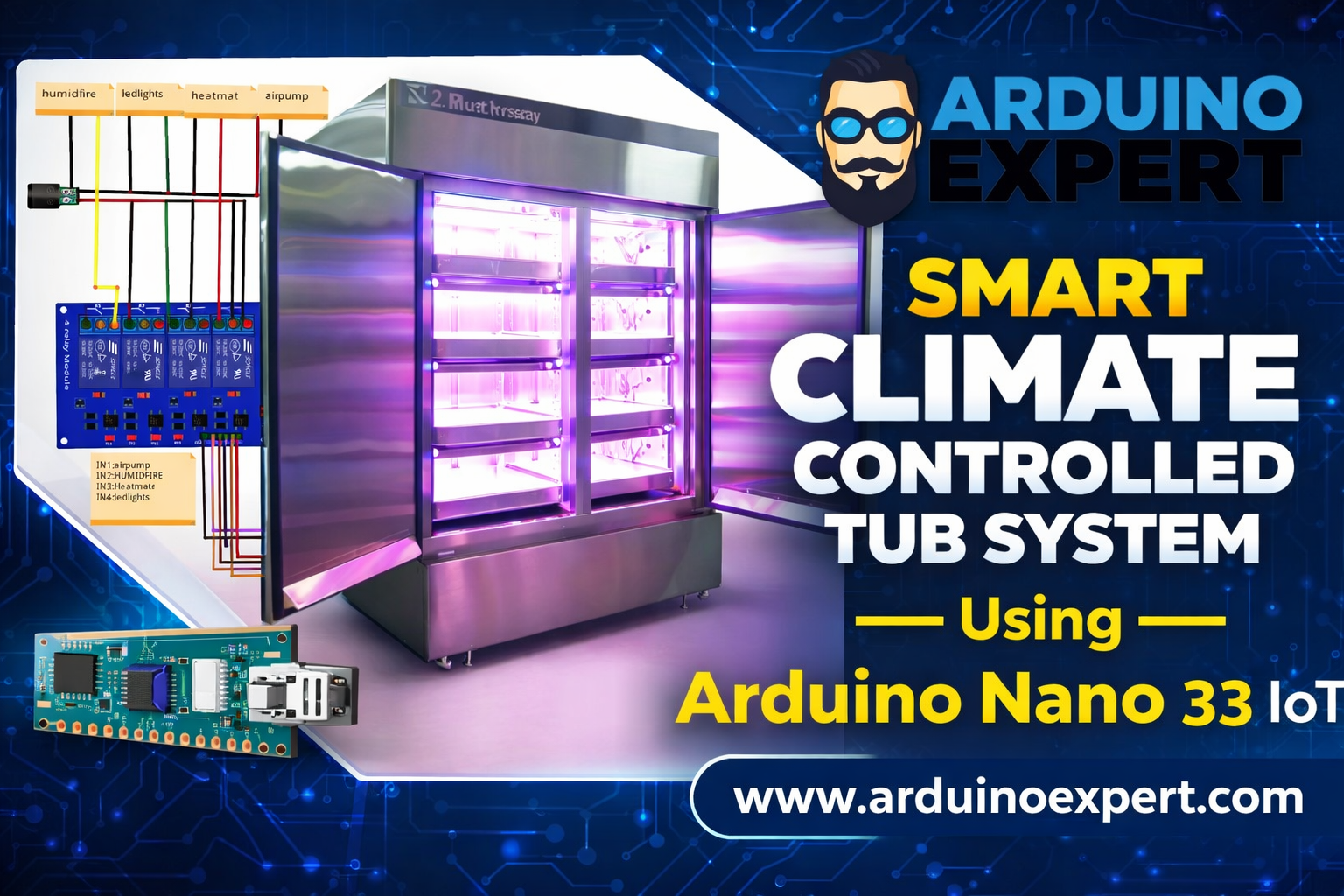 Smart Climate Controlled Tub System with Arduino Nano 33 IoT