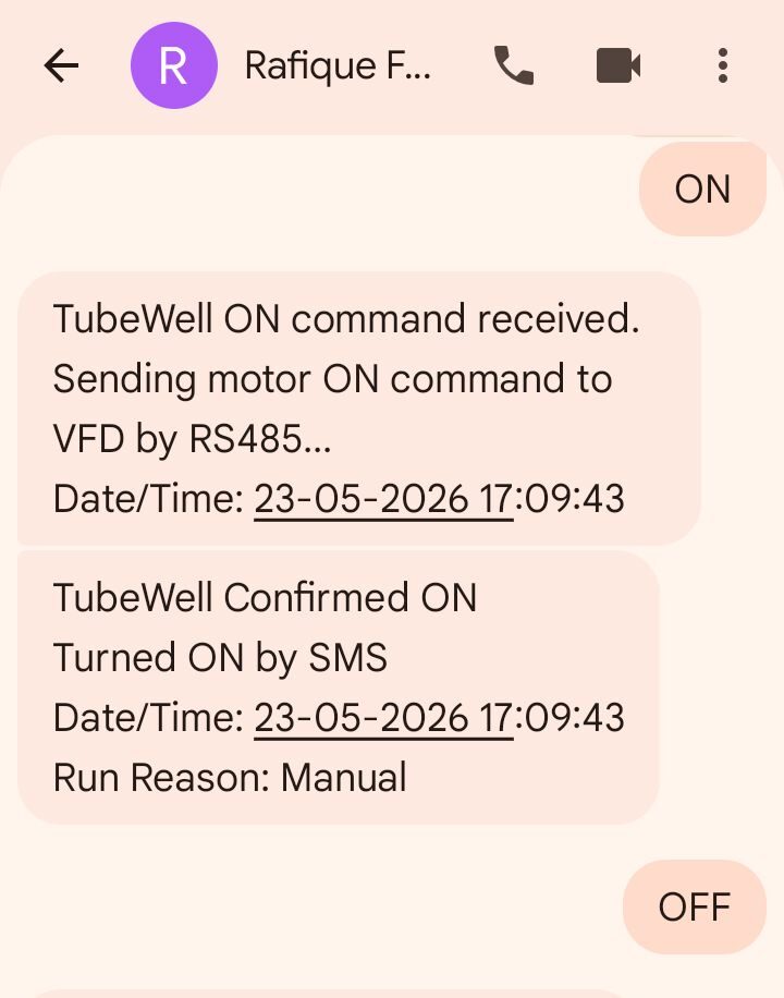 AabNex SMS ON OFF Command Screenshot