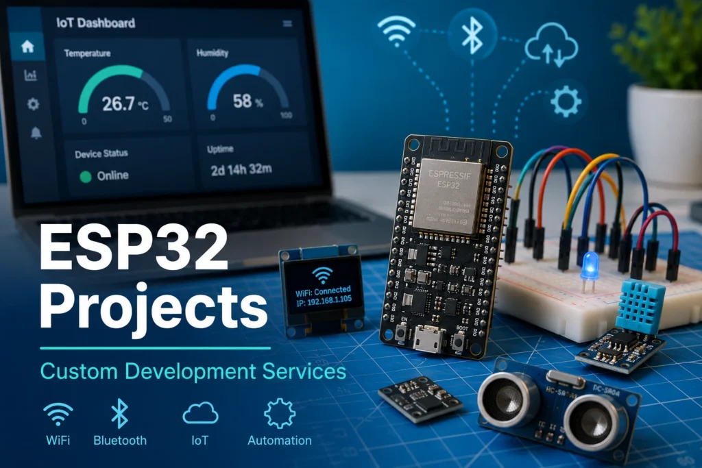 ESP32 Projects Complete Guide to Custom ESP32 Project Development Services