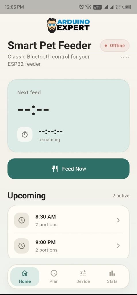 Manual Feeding from the Pet Feeder App
