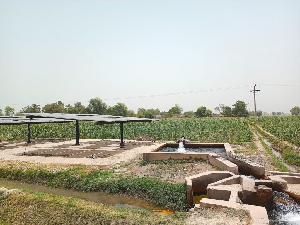 A Solar TubeWell at Rafique Farms Rahim Yar Khan Pakistan