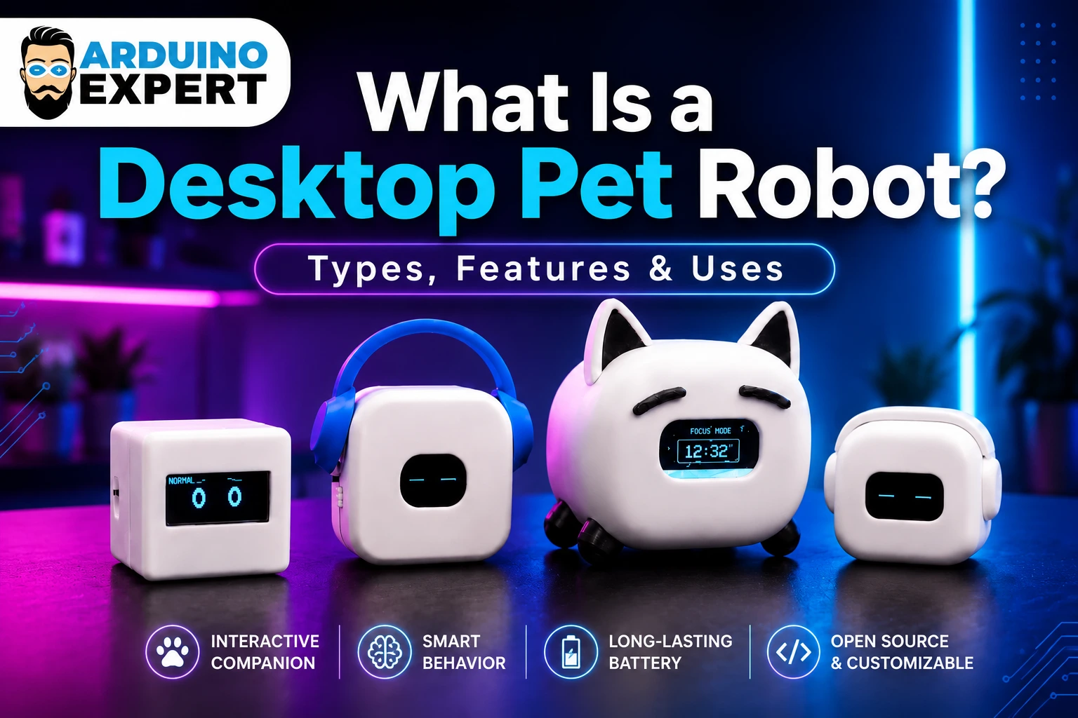 What Is a Desktop Pet Robot Types, Features and Uses