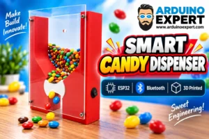 Smart Candy Dispenser with ESP32 and 3D Printed Enclosure