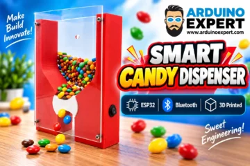 Smart Candy Dispenser with ESP32 and 3D Printed Enclosure